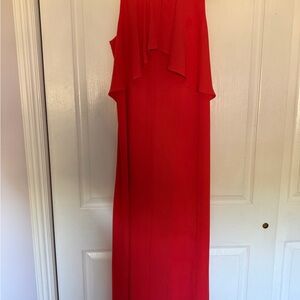 BCBGMaxAzria One Shoulder Red Dress